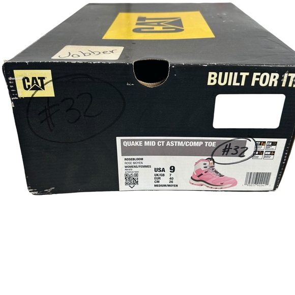 Caterpillar Quake Mid Composite Toe Rose Bloom Pink Work Safety Boots Women’s 9 - Picture 7 of 8